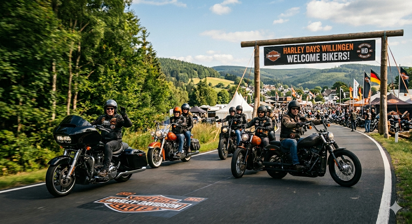 11 t/m 13 juli Harley Days Willingen, Duitsland